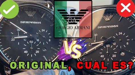 como saber si un reloj emporio armani es original|reloj emporio armani para hombre.